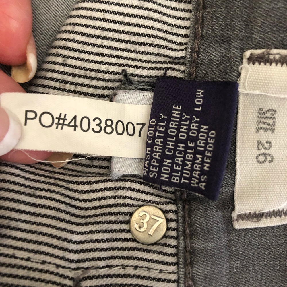Madewell Faded Gray Jeans with side zippers - Picture 10 of 13